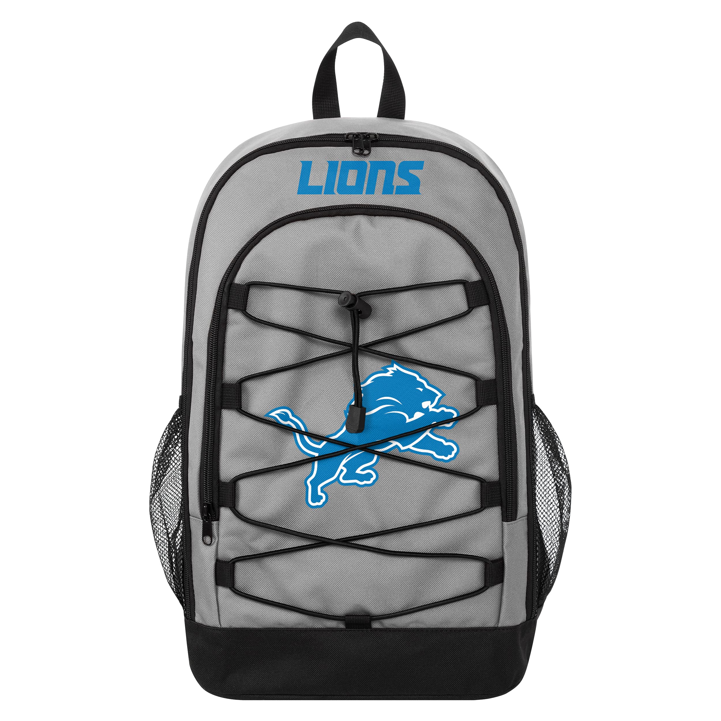 FOCO Forever Collectibles - NFL Bungee Backpack, Detroit Lions