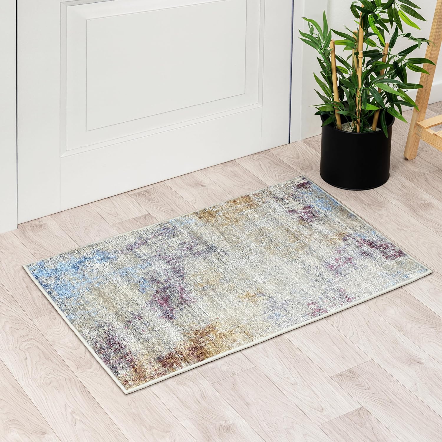 LUXE WEAVERS Modern Modern Abstract Artistic Pastel Multicolor 2x3 Area Rug
