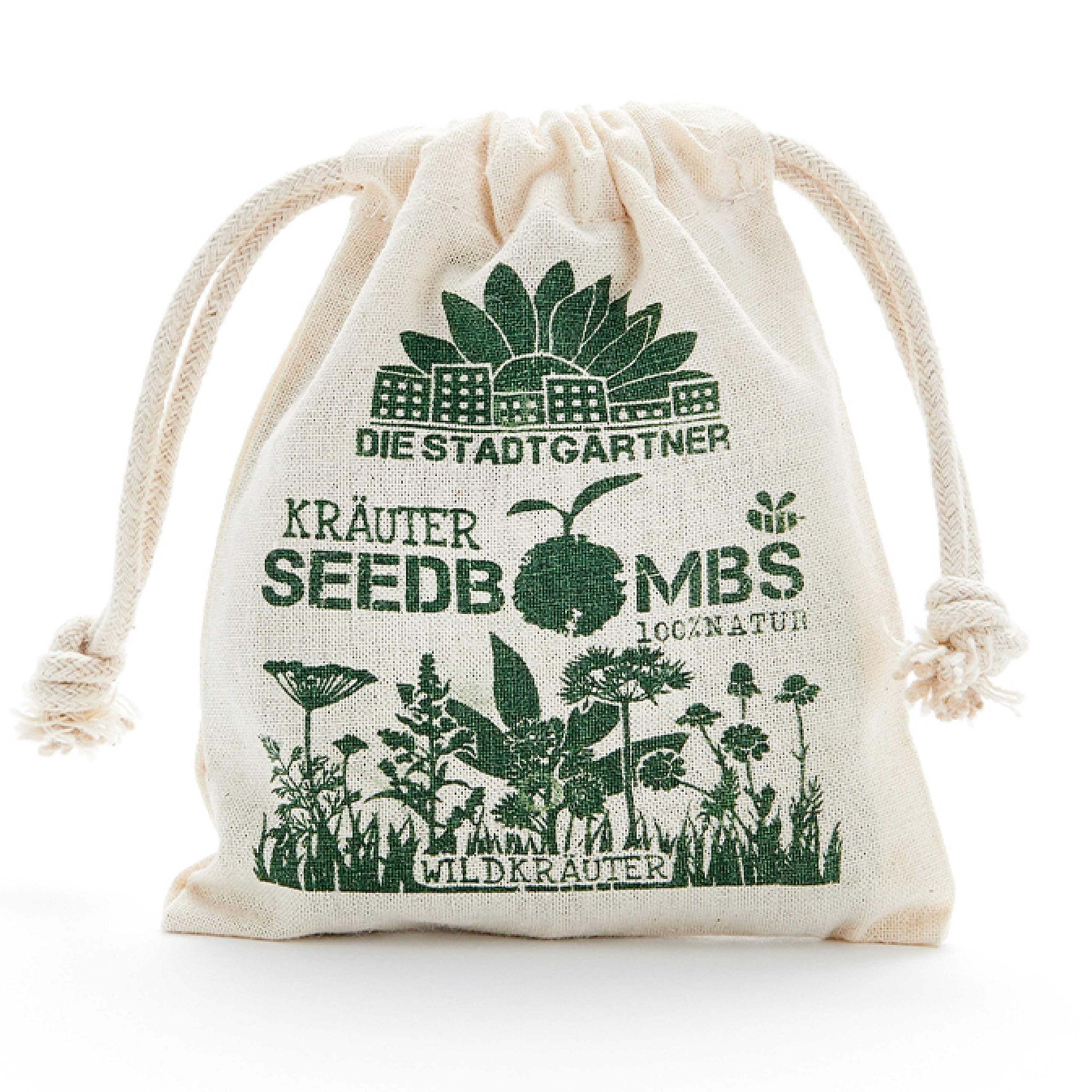 Die Stadtgärtner – Seedbombs „Wildkräuter“ I 8 handgemachte Samenbomben...