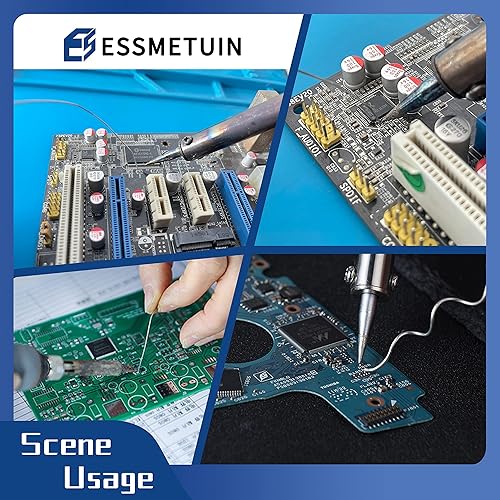 Miniatura 5 de 63/37 Alambre de soldadura de núcleo de colofonia de plomo de estaño para soldadura eléctrica (0.012 in 0.22LB) por Essmetuin
