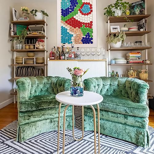 Miniatura 92 de FUTUREPLUSX Canicas de vidrio plano rosa de 1 libra, rellenos de jarrones, gemas para pecera, mármoles de vidrio decorativos para jarrones, acuario