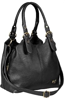 Shoulder Bag for Women – Faux Leather Lightweight Crossbody Handbag – Vegan Everyday Handbag with Zipped Compartments – Ideal for Work, Travel & Casual Outfits