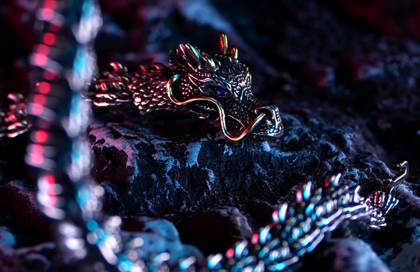 Pulsera de Dragón para Hombre, Joyería Personalizada miniatura 7
