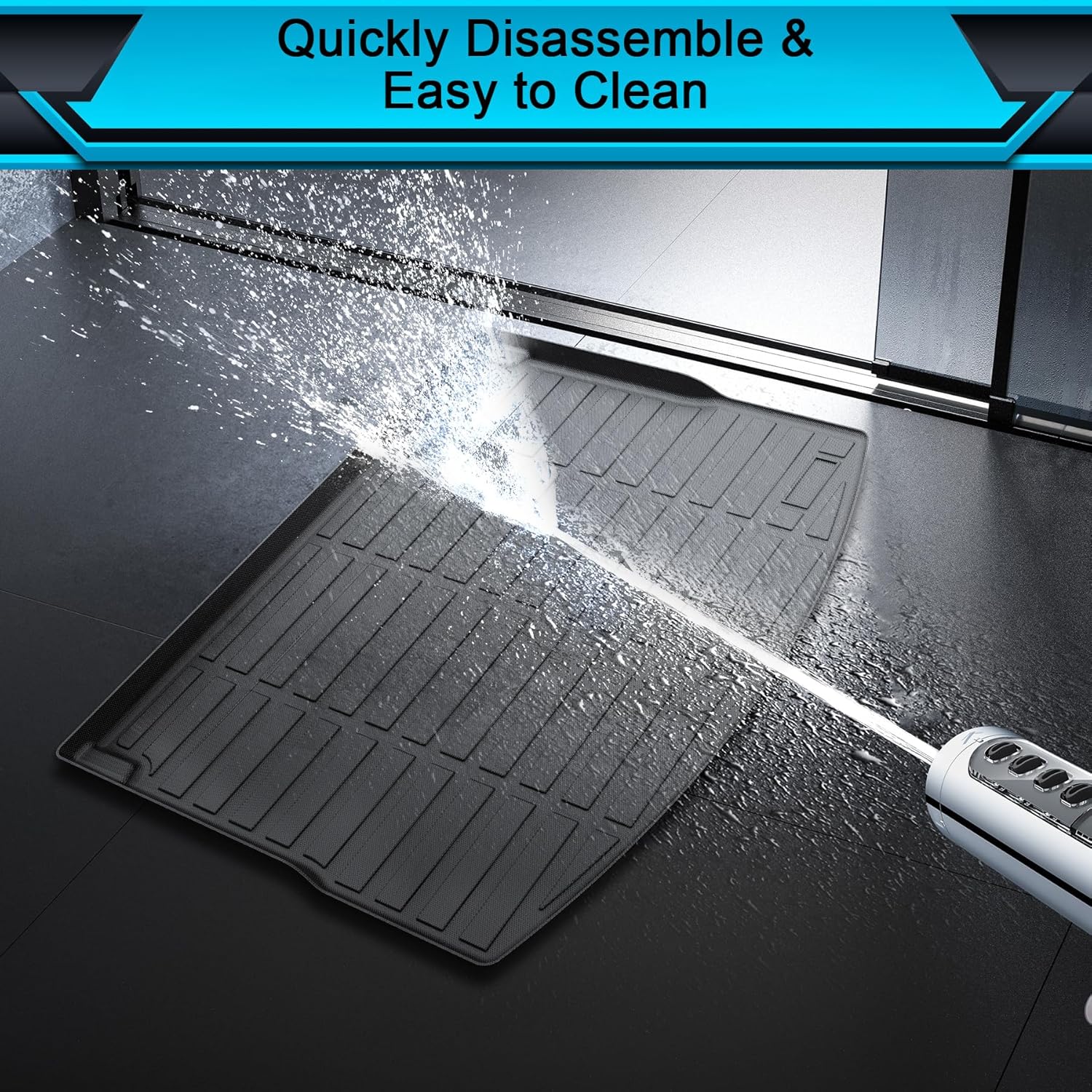 Floor Mats for Dodge Hornet GT/GT Plus & R/T 2023-2025 (Only for Plug-in Hybrid), TPE Waterproof Non-Slip All Weather Protection Custom (Floor Mats & Cargo Liner)