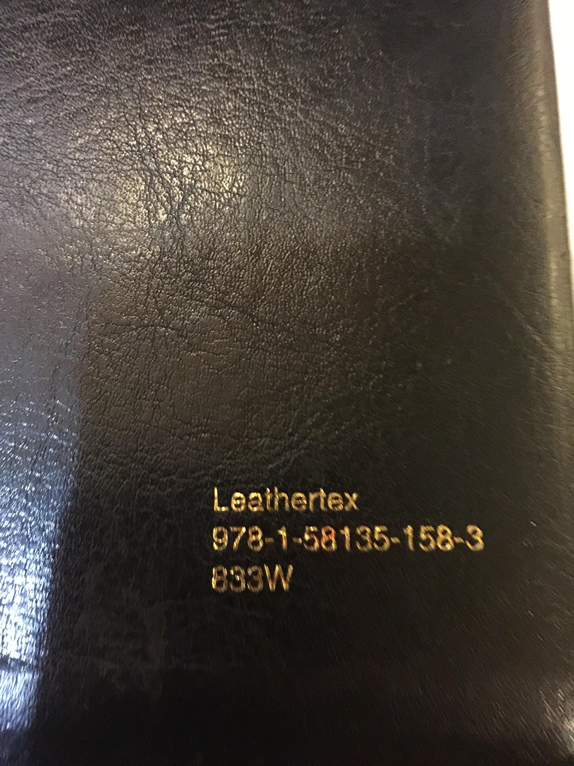 NASB Side-Column Reference Wide Margin Bible; Black Leathertex