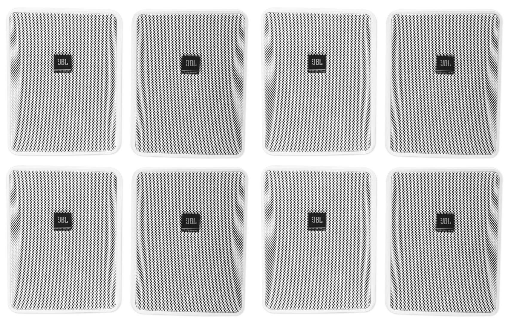 (4) (2) JBL Control 25-1 WH 5.25