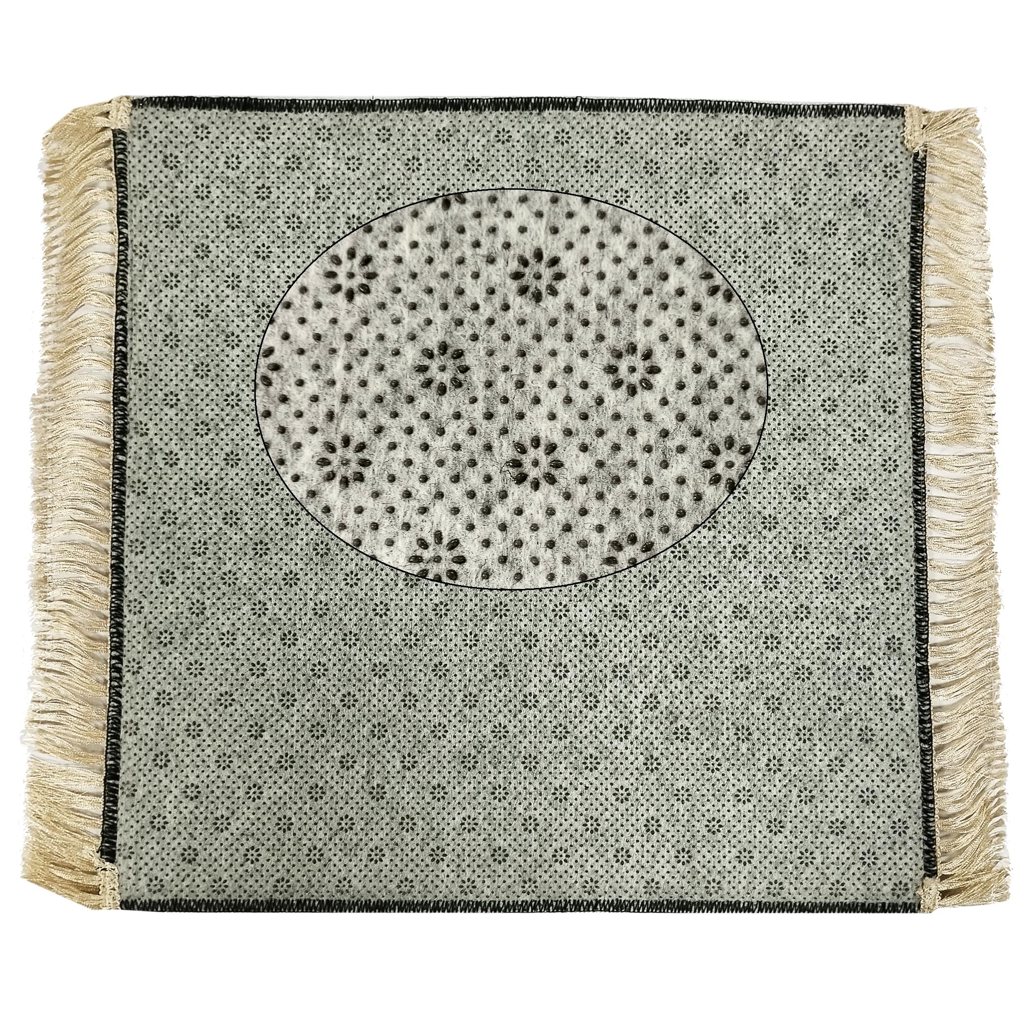 Status Contract 3D Printed Foam Assan for Pooja/Path/Prayer/Meditation/Dhyan 45 x 45 Cm 2