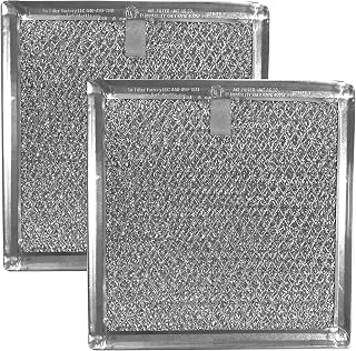2-Pack Air Filter Factory Replacement For GE WB02X11534 Microwave Oven 12-Layer Aluminum Grease Filter Measures 6-3/8 Inches x 6-3/4 Inches x 3/32 Inches
