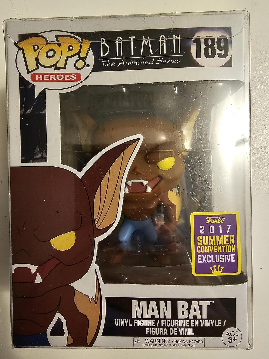 Funko Pop! SDCC 2017 Batman The Animated Series Man Bat, Limited Edition Summer Convention Exclusive