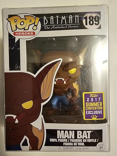 Funko Pop! SDCC 2017 Batman The Animated Series Man Bat, Edición Limitada Convención de Verano Exclusiva