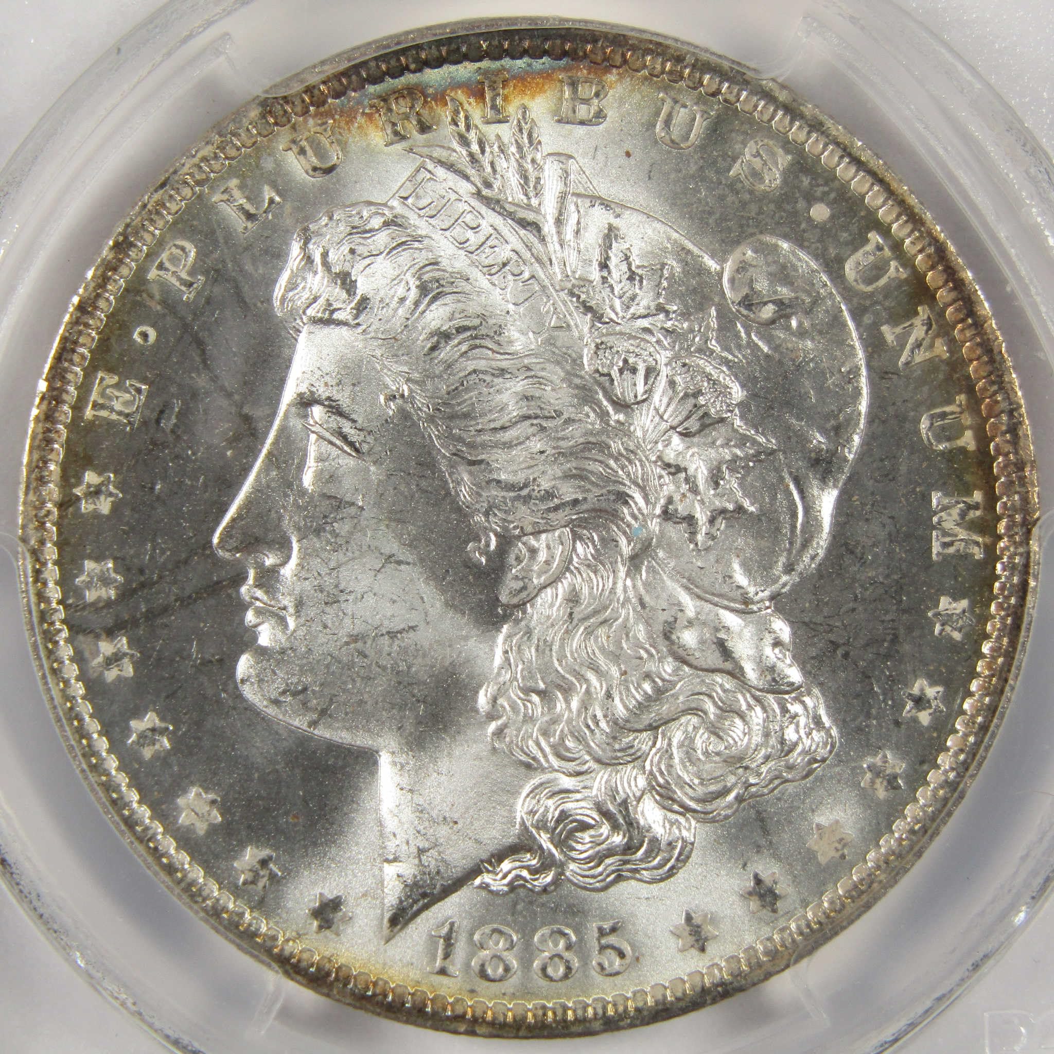 1885 O モーガン ドル MS 65 PCGS 90% シルバー $1 未流通米国コイン