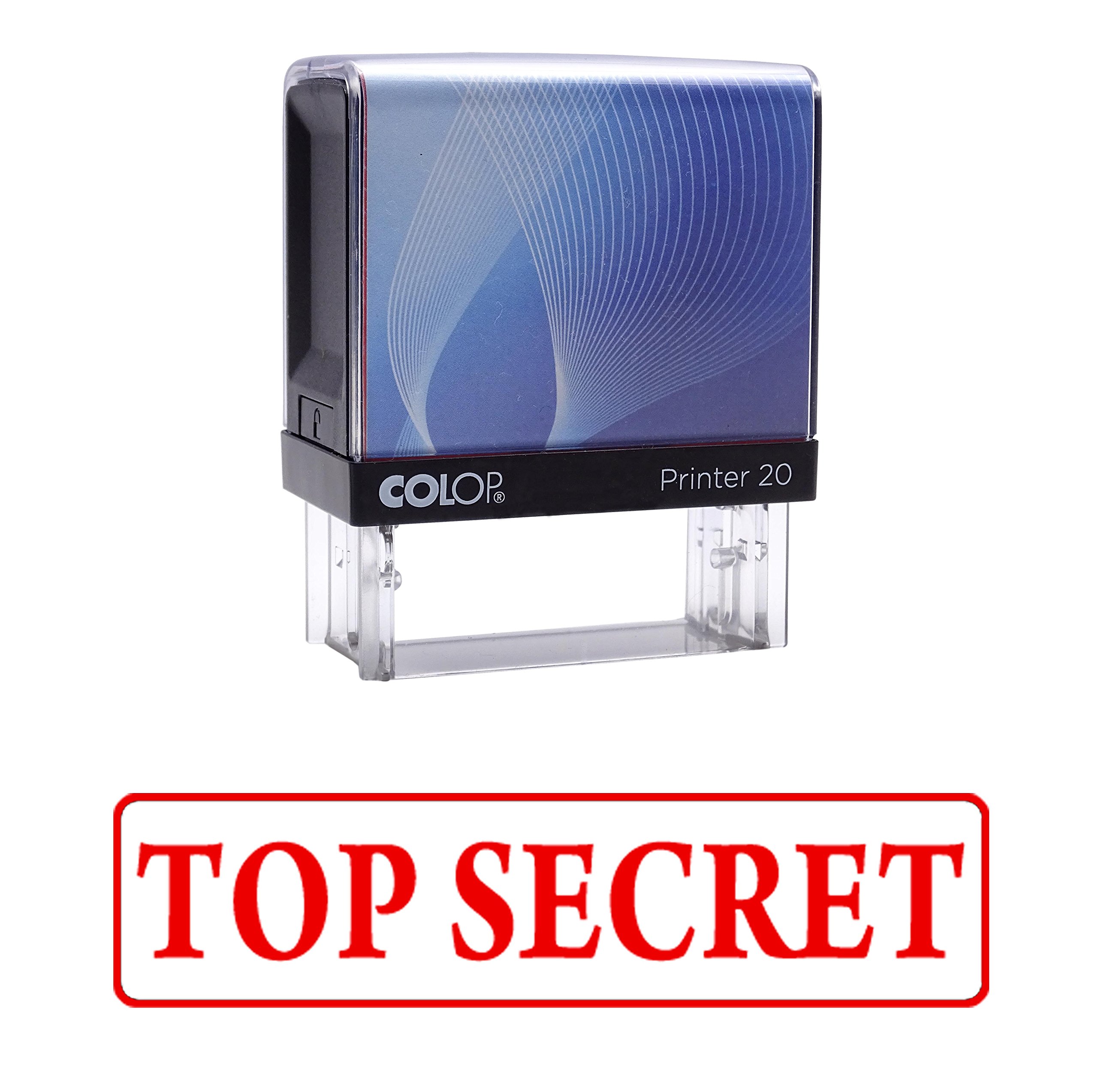 Printtoo Red Ink Top Secret Self Inking Rubber Stamp Custom Colop Office Stationary P20 Mini Stamper