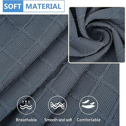 Miniatura 6 de hyha Fundas de cojín de jacquard para sofá, fundas de cojín para sofá seccional, fundas en forma de L, celosía de diamante, fundas gruesas para sofá