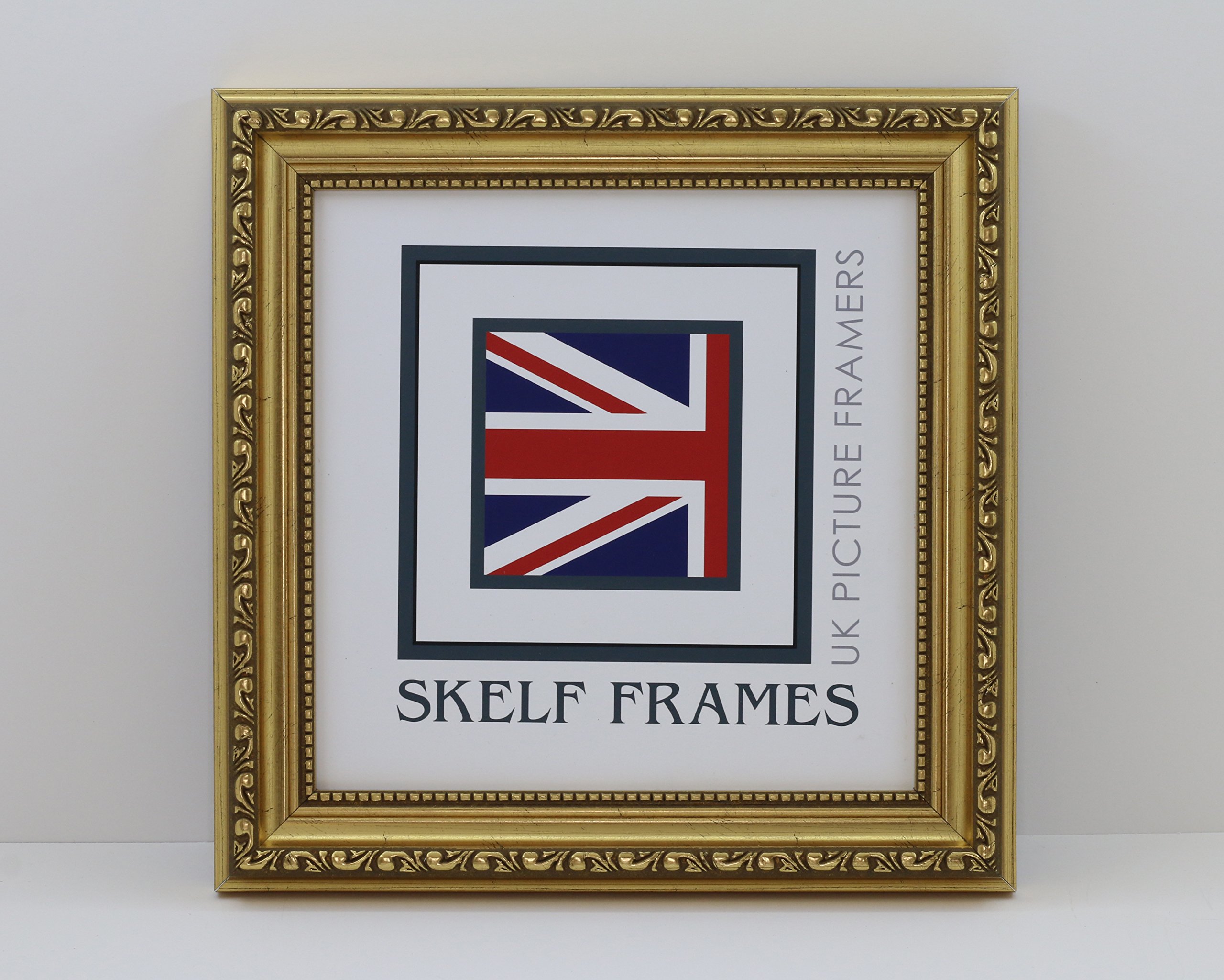 Skelf Frames Gold Ornate 16Cm X 16Cm Picture Photo Frame With Glass (Gold Ornate)