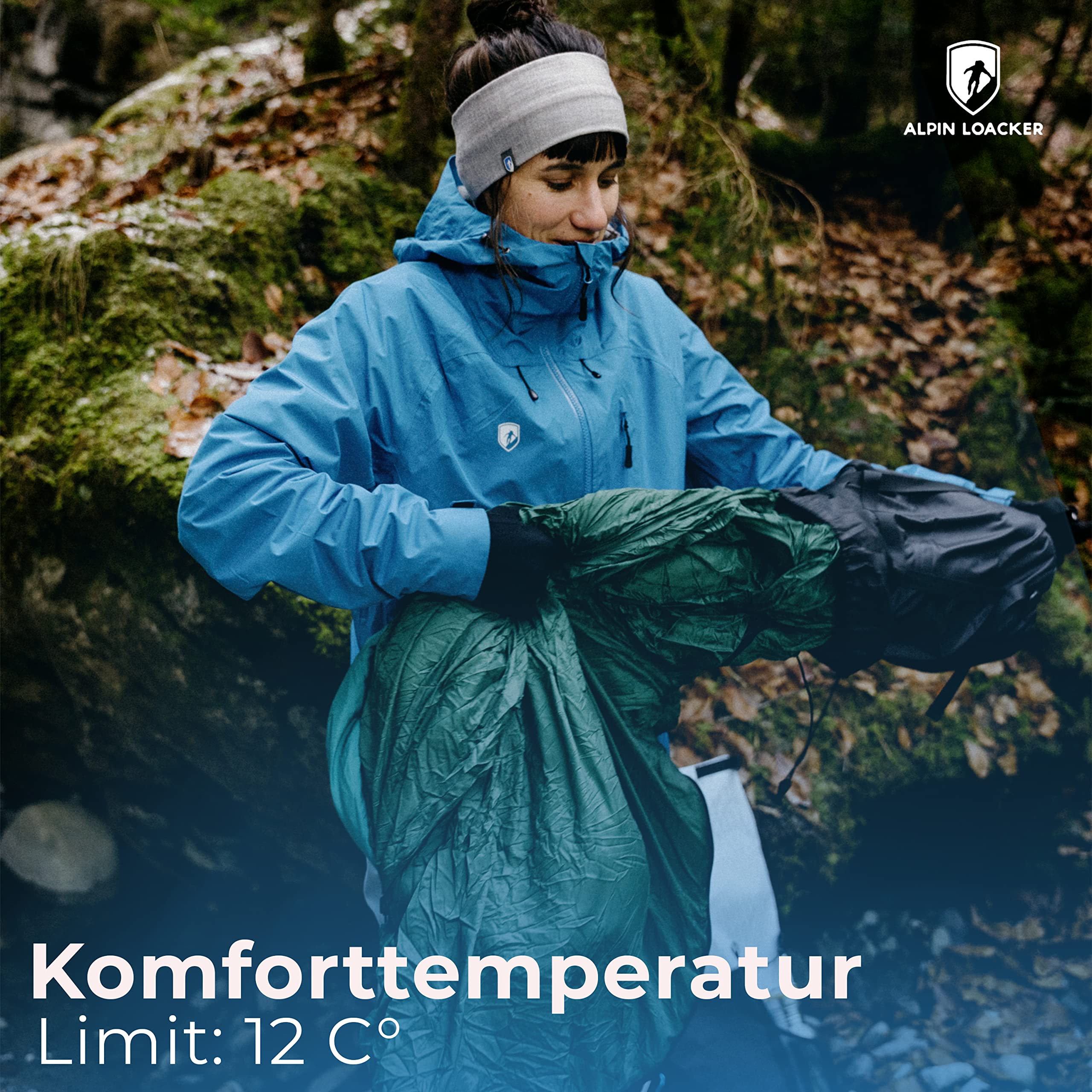 schlafsack kleinkinder Schlafsack Mori blau gestreift 0 - 6 Monate — Pilzessin.at main image 0