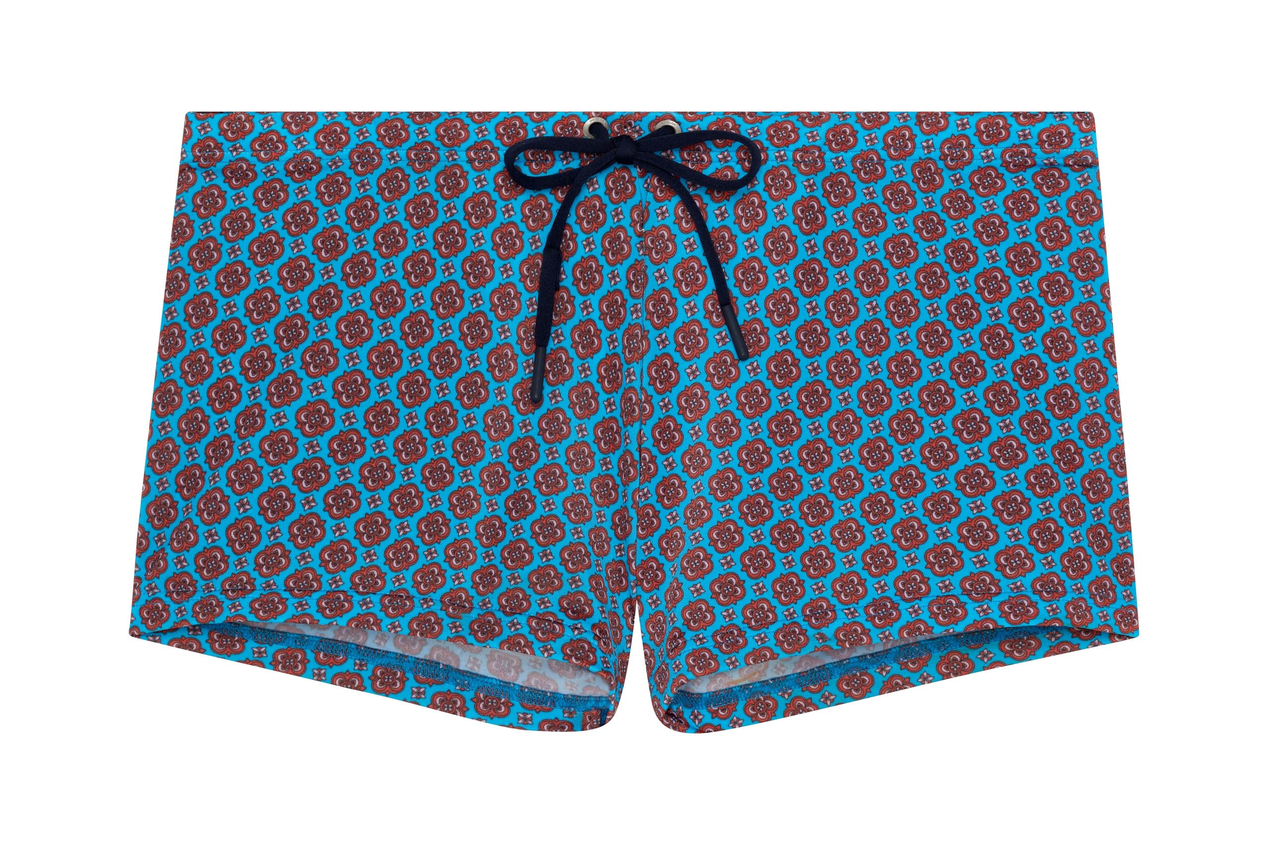 HOM Homme Boxer Anglet Slips De Bain, Turquoise Print, XXL EU