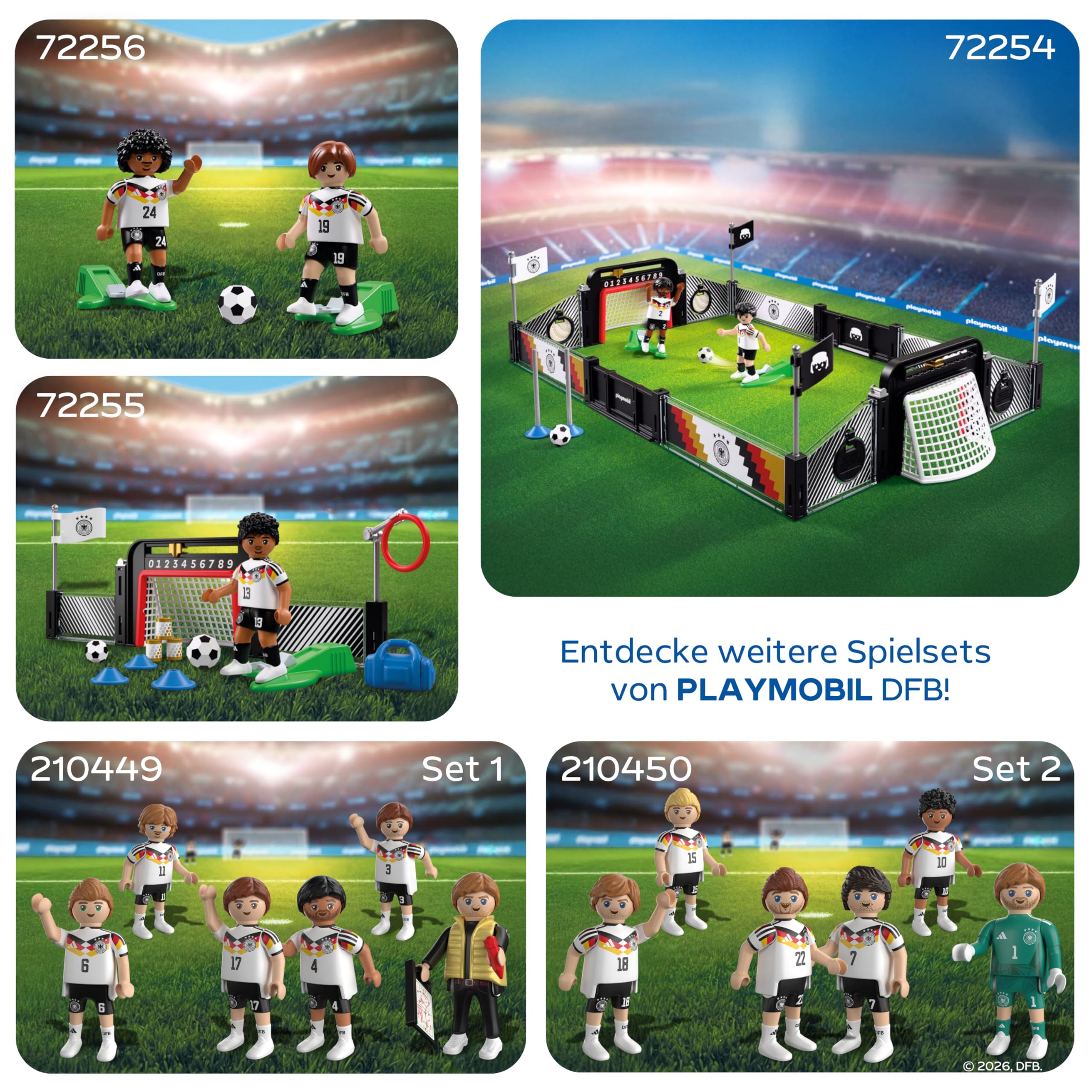 PLAYMOBIL DFB 210450 - Jeu de Joueurs 2 - Figurines de Football