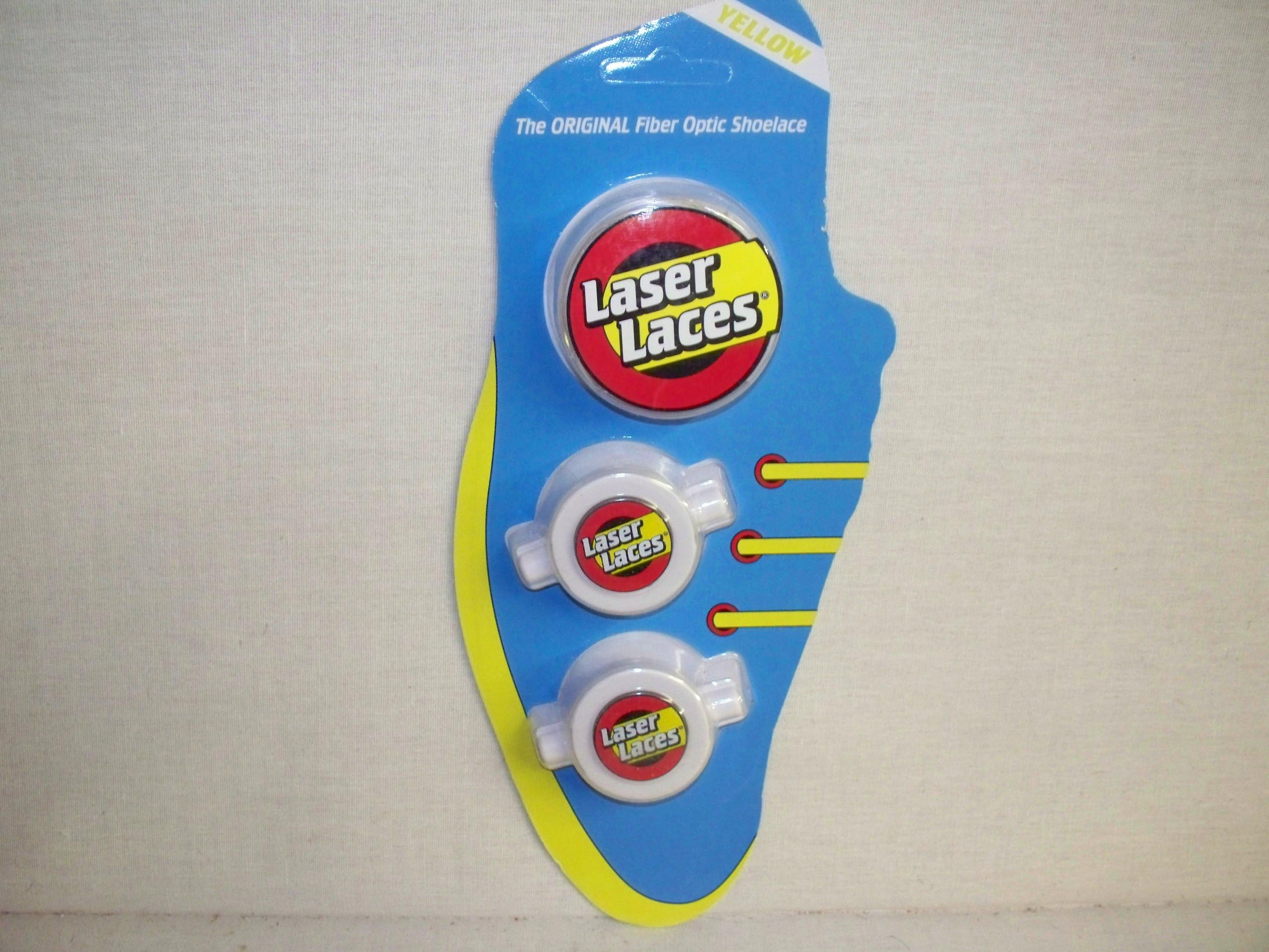 Laser Laces Yellow Fiber Optic Shoelaces