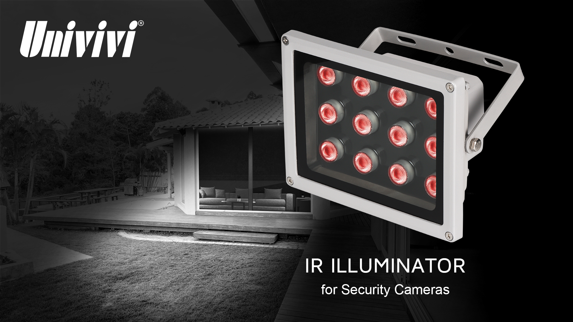 Amazon.com : Univivi IR Illuminator, 850nm 12 LEDs Wide Angle IR