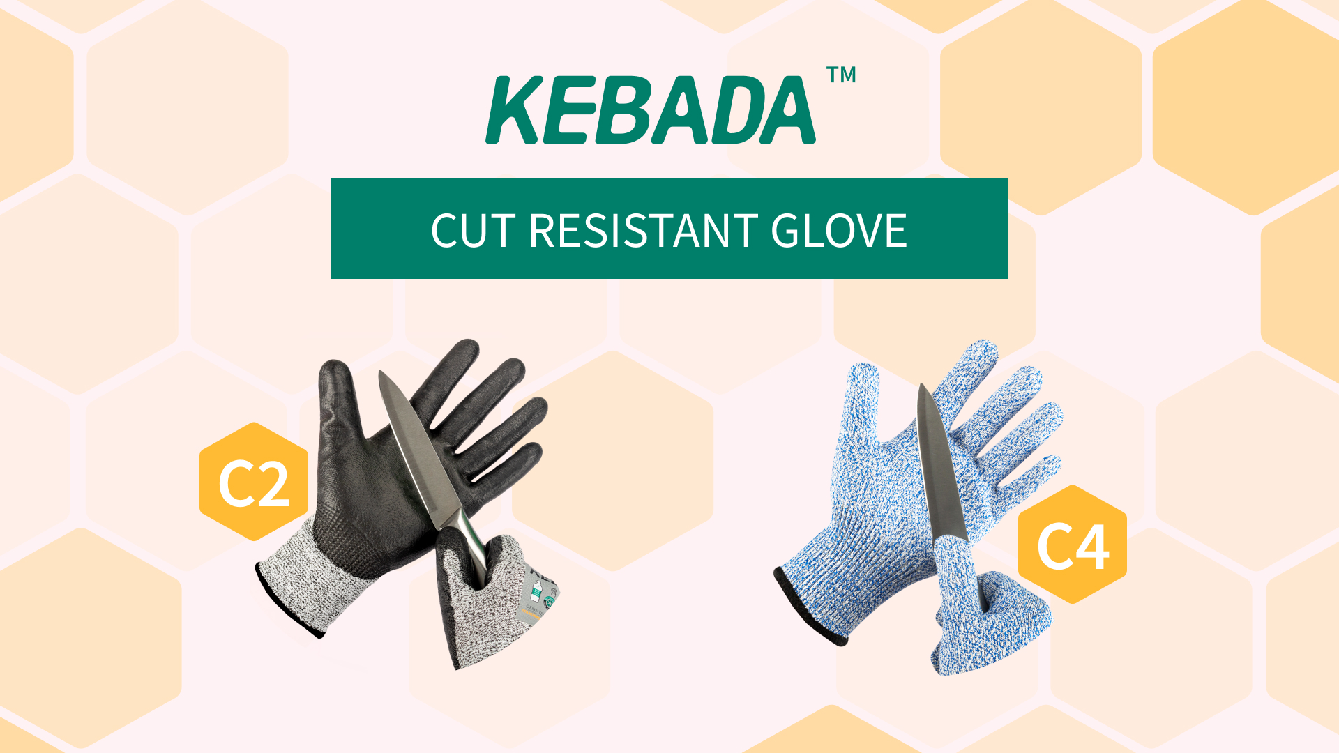 Image of Kebada C2 Cut Resistant Gloves, ANSI A2, PU Coated, Touchscreen, 12 Pairs | Bulk Pack, Breathable, Secure Grip, Recycled PET, Safety Work Gloves for Fishing, Woodworking, DIY, Gardening and Warehouse