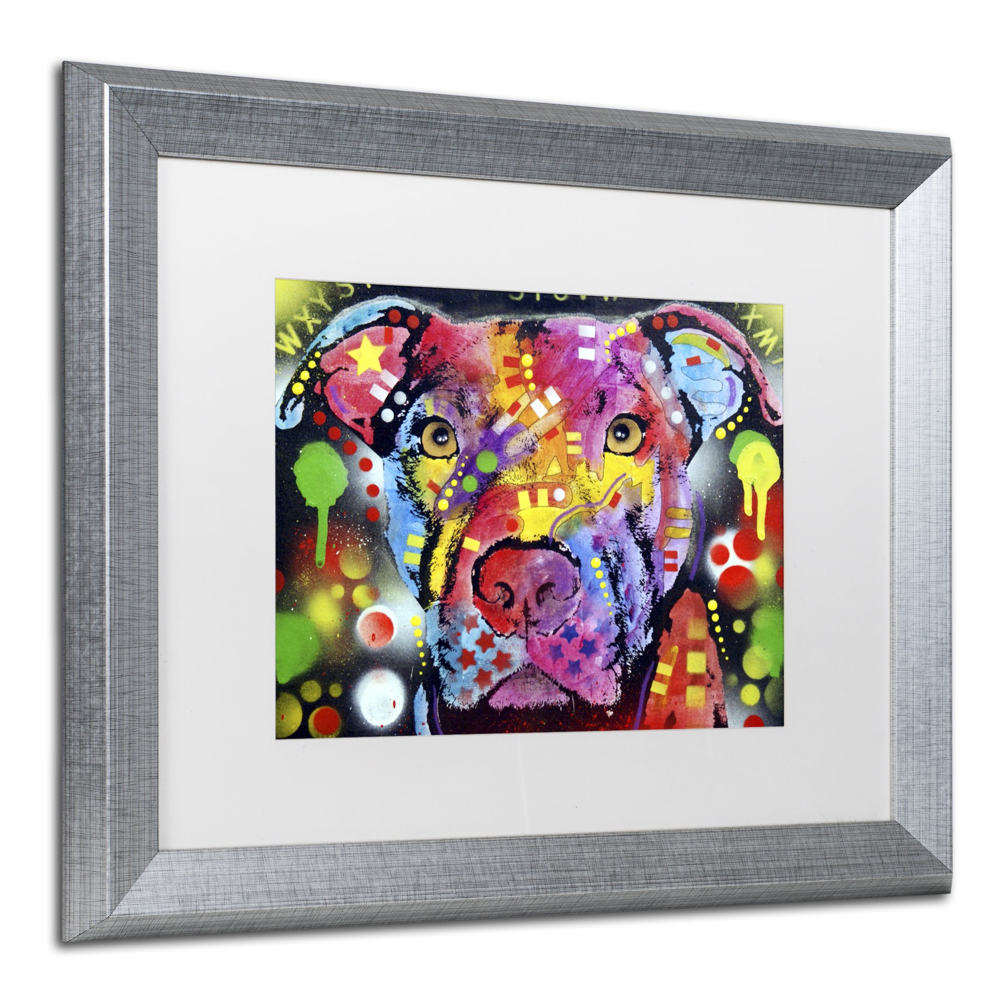 絵画 PITBULL  27x51cm 絵画 PITBULL 27x51cm PITBULL 27x51cm 美術品・アンティーク