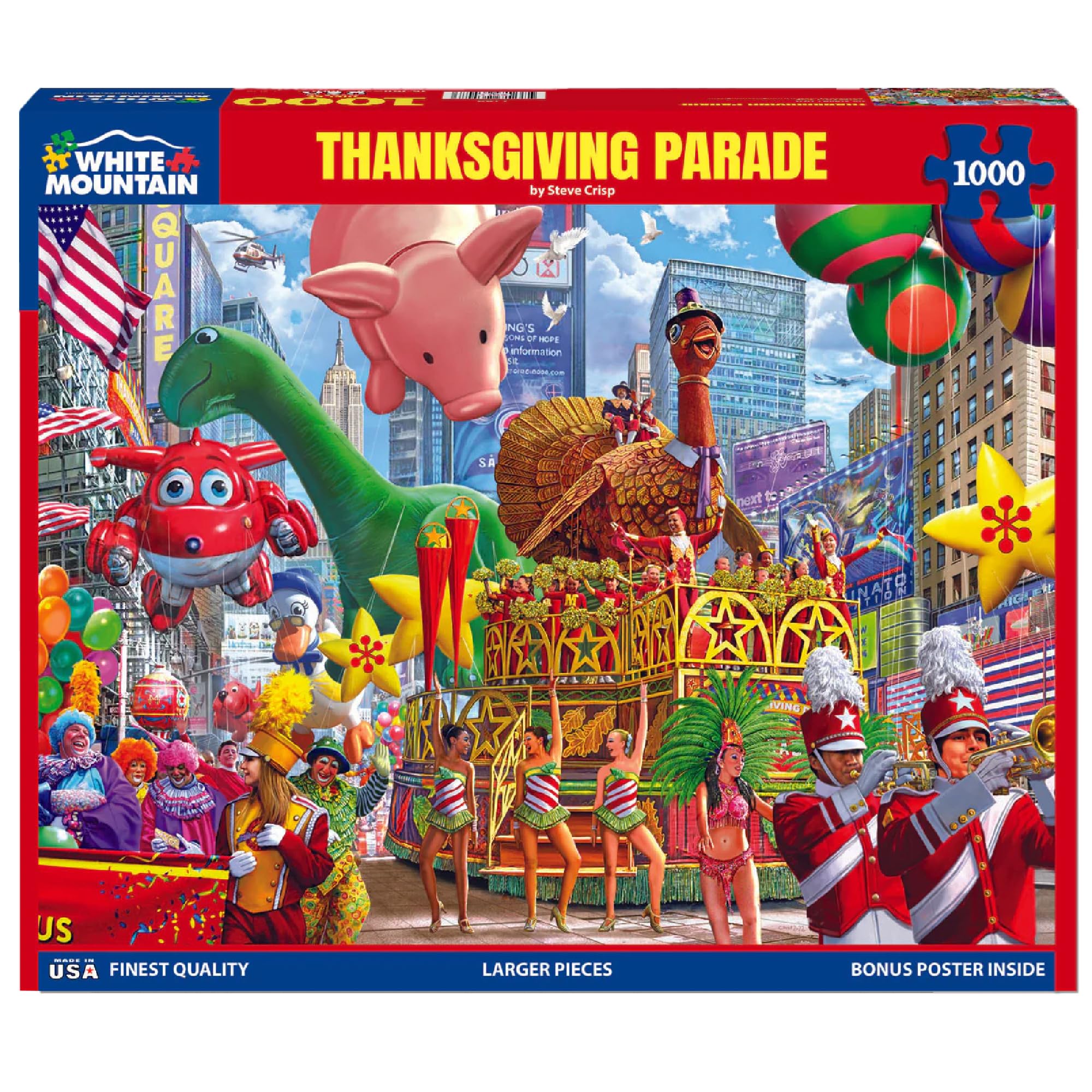 White Mountain - Parata del Ringraziamento di New York, puzzle da 1000 pezzi, puzzle del Ringraziamento