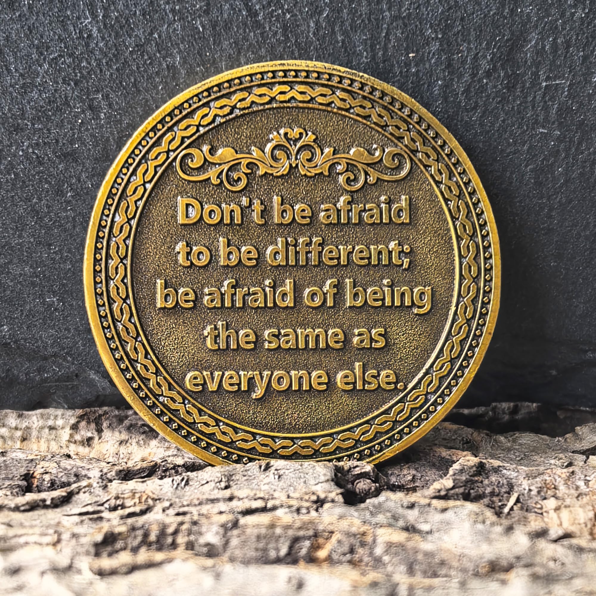 Pièce de sorcière – Puce de sobriété de motivation et de récupération avec citation inspirante | Cadeau unique pour la confiance et l'autonomisation