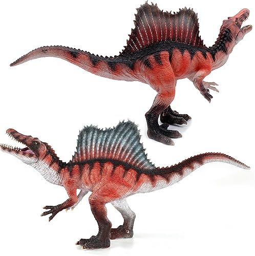 Miniatura 7 de Gemini&Genius Spinosaurus - Juguete de dinosaurio para niños, figura de acción realista de espinosaurio con mandíbula móvil, regalo de exhibición,