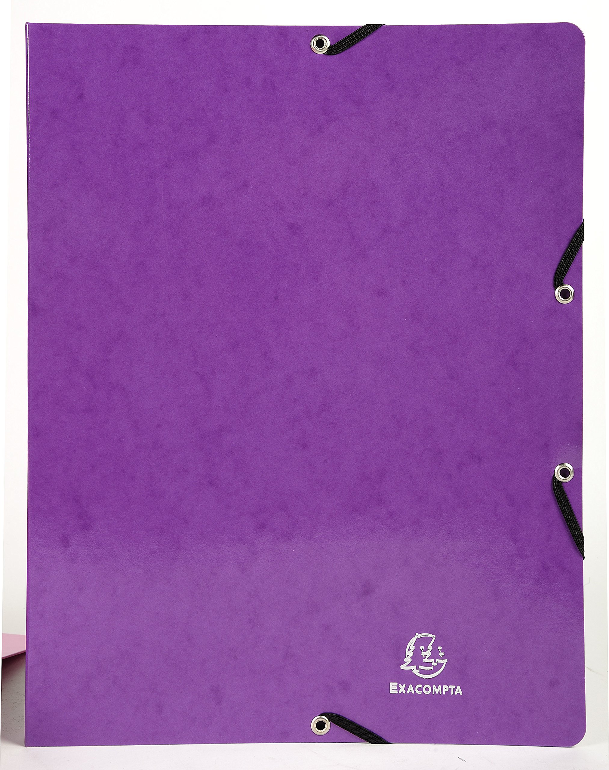 Exacompta 54896E Ringhefter Iderama aus starkem Colorspan-Karton für DIN A4, 2-O Ring 20 mm breit violett ideal für Schule und Büro Ringordner Ringbuchordner