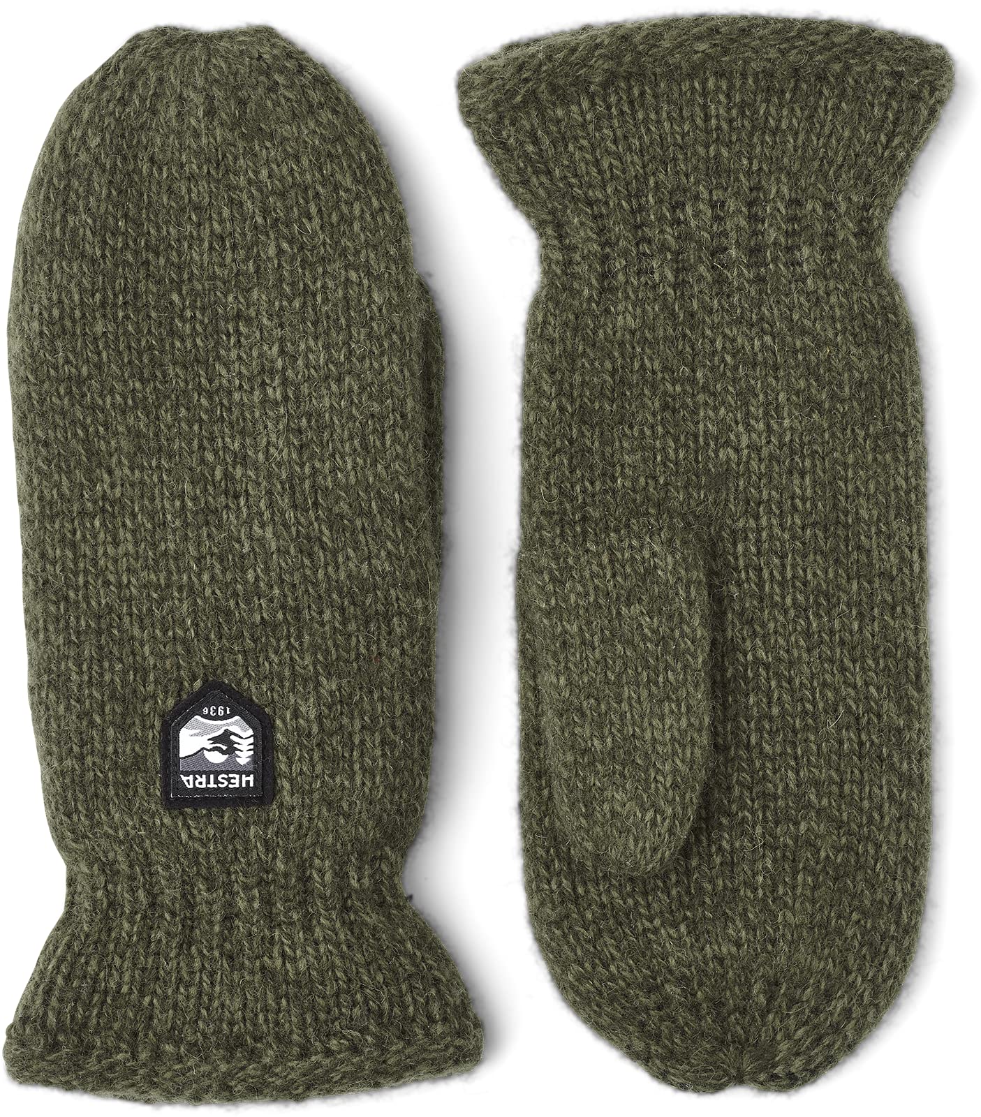 Hestra Basic Wool Mittens Women/Men - women´s gloves men´s with lining Winter Autumn-Winter - 8 HS olive