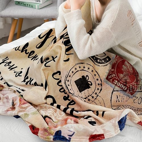 Miniatura 5 de Manta con texto en inglés «To My Mom», regalos de cumpleaños de Navidad para mamá de parte de su hija o hijo, manta personalizada, suave y