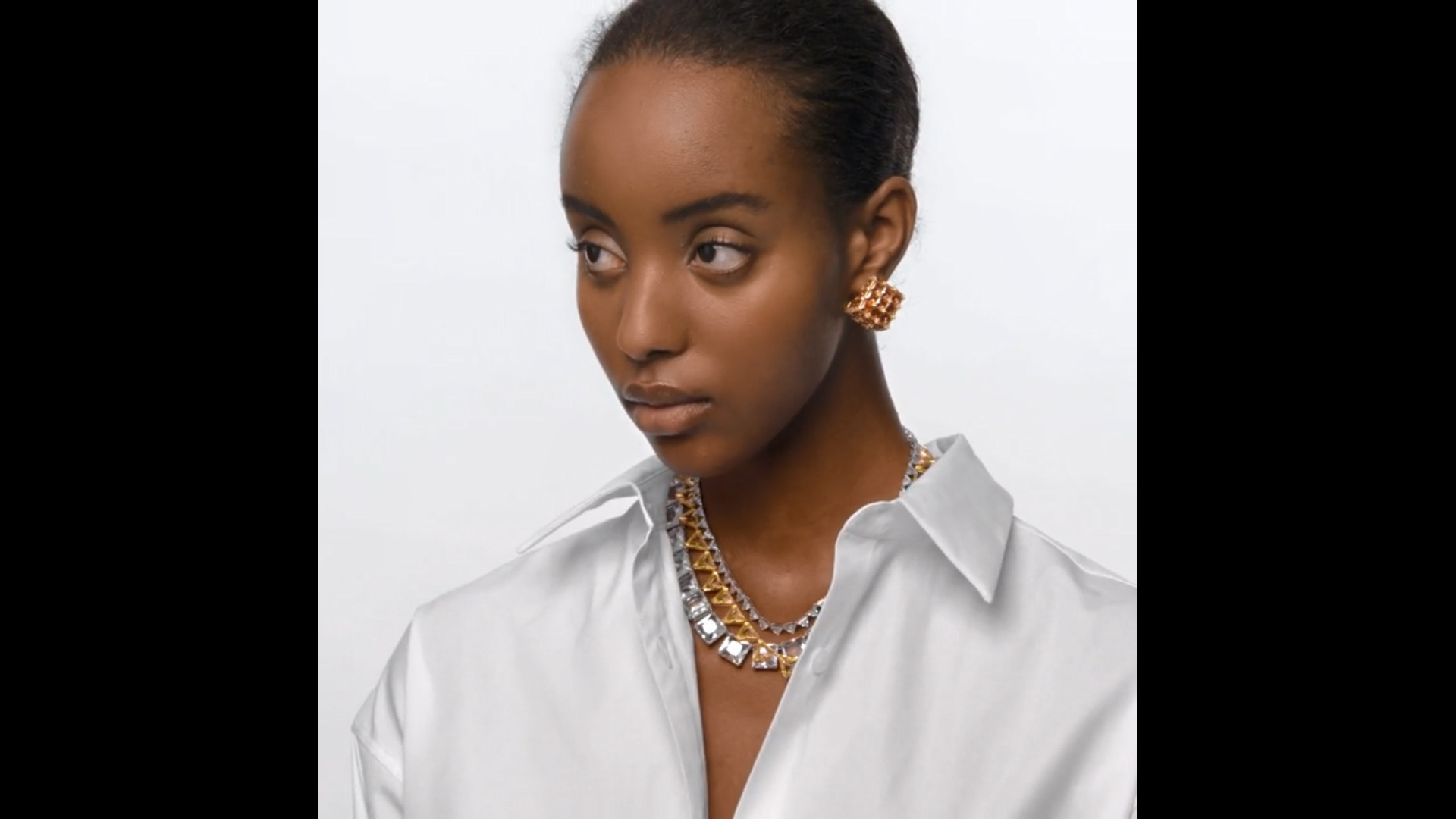 Amazon.com: Swarovski Ortyx Necklace, Triangle Cut Crystals