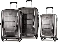 Vista 145 de Samsonite Winfield 2 Equipaje rígido con ruedas giratorias, Azul profundo, Juego de 3 piezas (20/24/28)