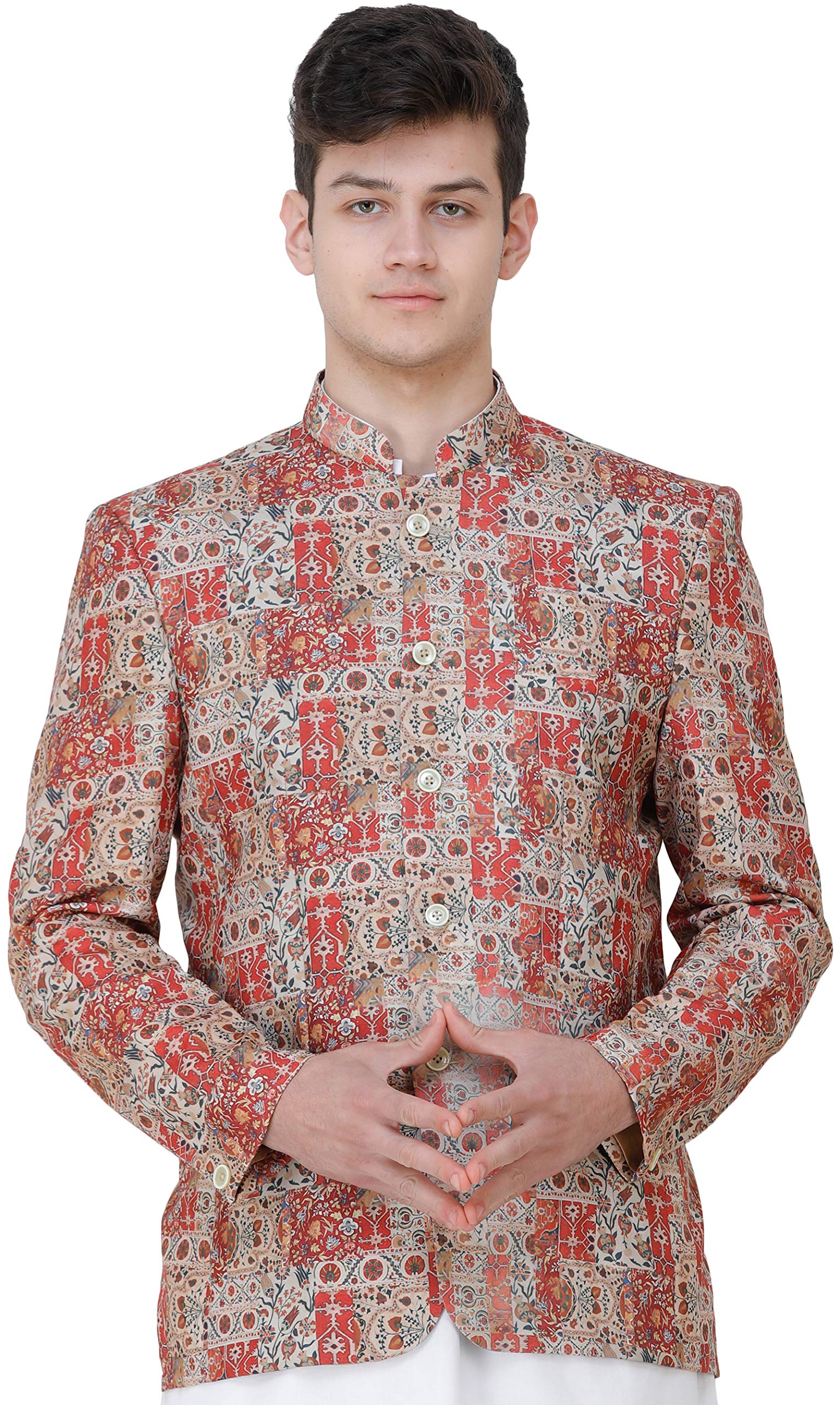 exotic india Men's Notch Lapel Regular Lehenga Choli-picture-21