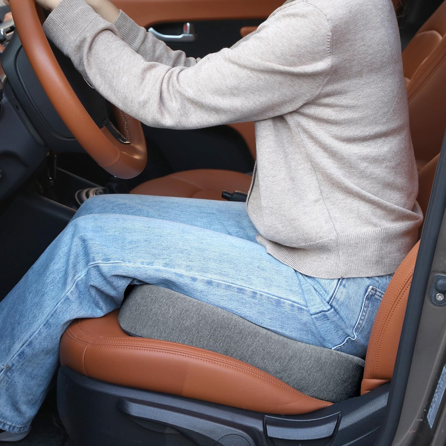 BALAPET Foldable Sit Bone Seat Cushion for Pressure Relief, Memory Foam Comfort Ischial Tuberosity Seat Pillow for Hip, Butt, Hamstrings, and Sciatica Pain Relief, Breathable &Machine Wash Cover