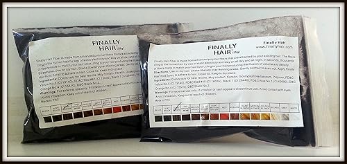 Miniatura 5 de Pelo Negro Edificio fibras Refill Pérdida de cabello Concealer Fiber Queratina 2Pak de 25g (2x 25)  50g 50g Gramos Gr 50gr Total de pelo, rubio