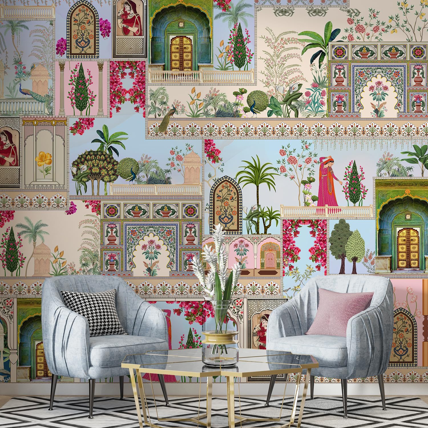 See full amazon price history chart for PAPER PLANE DESIGN Exquisite Indian Ethnic Traditional Wall Mural Wallpaper. Full Wall Coverage. (Ds19) (8 X 10 FEET, Non Woven Prime - Non Adhesive) PAPER PLANE DESIGN Exquisite Indian Ethnic Traditional Wall Mural Wallpaper. Full Wall Coverage. (Ds19) (8 X 10 FEET, Non Woven Prime - Non Adhesive) (B0DGF4ZMRD) Amazon Price History, Amazon Price Tracker