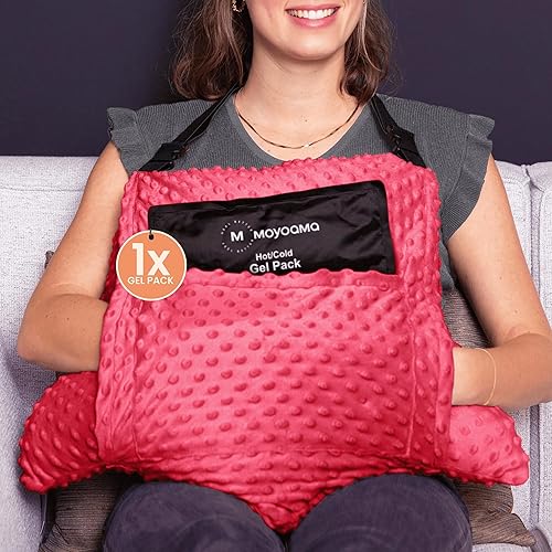 MOYOAMA Juego de 2 almohadas para histerectomía - Incluye 1 paquete de gel para alivio relajante - Artículos imprescindibles para la recuperación de