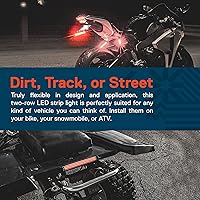 Vista 7 de Juego de 2 tiras de luz LED ámbar de 5.0 pulgadas [luces direccionales y de circulación] [IP68 resistente al agua] [15 LED] iluminación brillante