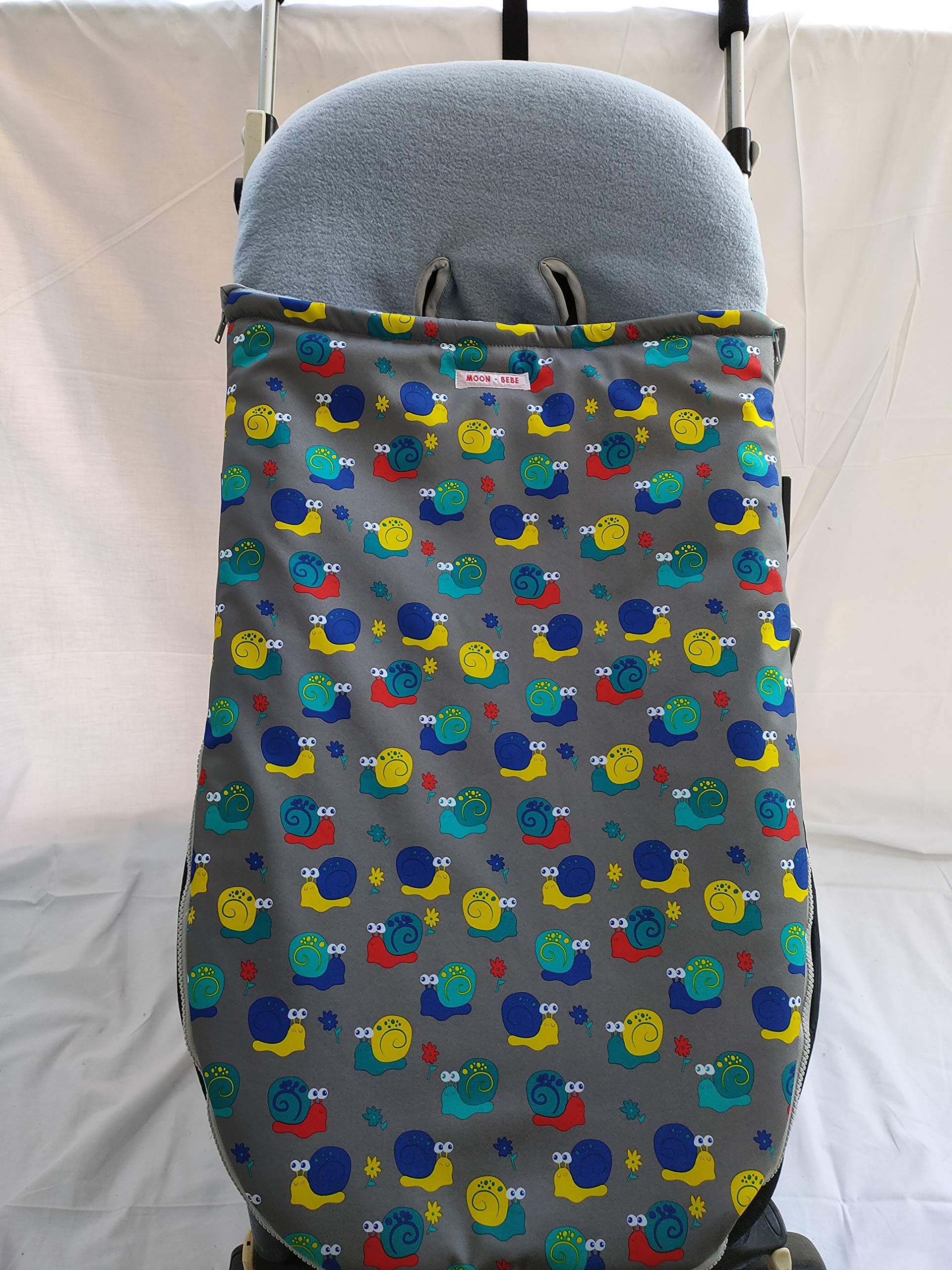 MOON-BEBE Sacco universale per passeggino, in cotone, impermeabile, colore: marrone