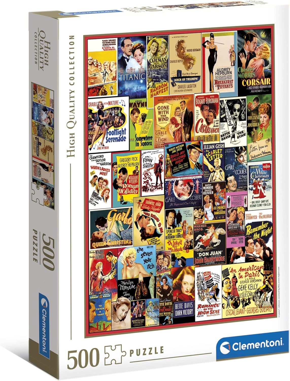 Clementoni Collection 35097, Classic Romance Puzzle for Children and Adults- 500 Pieces, Ages 10 Years Plus, Multi Coloured