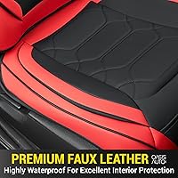 Vista 5 de OASIS AUTO Fundas de asiento con ajuste personalizado para Honda CR-V 2017-2025, protector de asiento de cuero sintético impermeable para accesorios