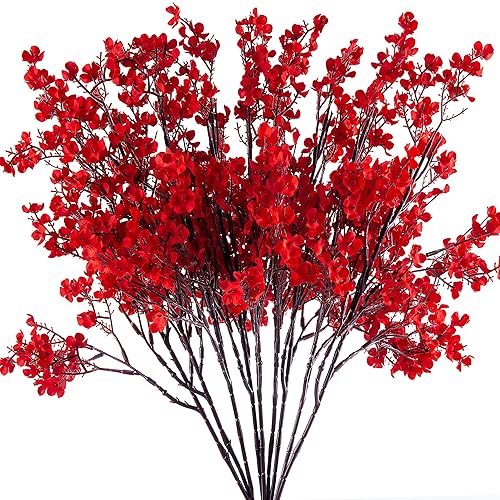 5 Pcs Babys Breath Artificial Flowers Bulk Real Touch Flowers