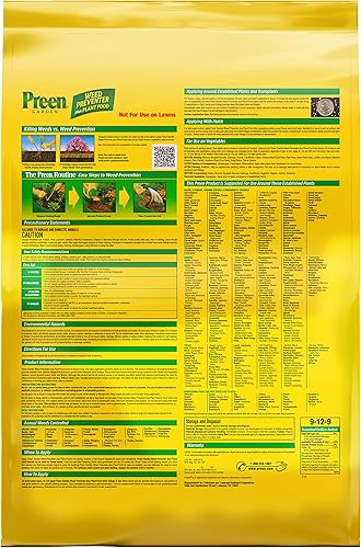 Miniatura 2 de Preen 2164260 - Preventor de malezas + fertilizante de jardín para alimentos, 31.3 libras