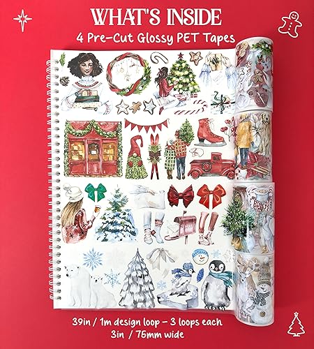 Miniatura 10 de Cintas Washi de otoño y cintas de PET para diario, álbumes de recortes y manualidades. Ahora precortadas, úsalas como calcomanías de otoño en tus