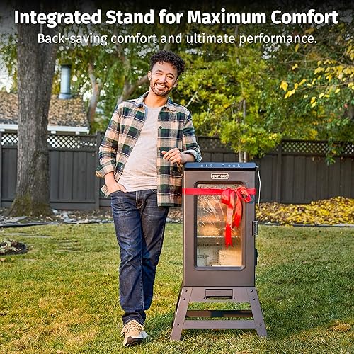 Miniatura 4 de EAST OAK Ridgewood Pro - Ahumador eléctrico de 30 pulgadas, sonda de carne integrada y soporte elevado para exteriores hasta 6 veces más humos más