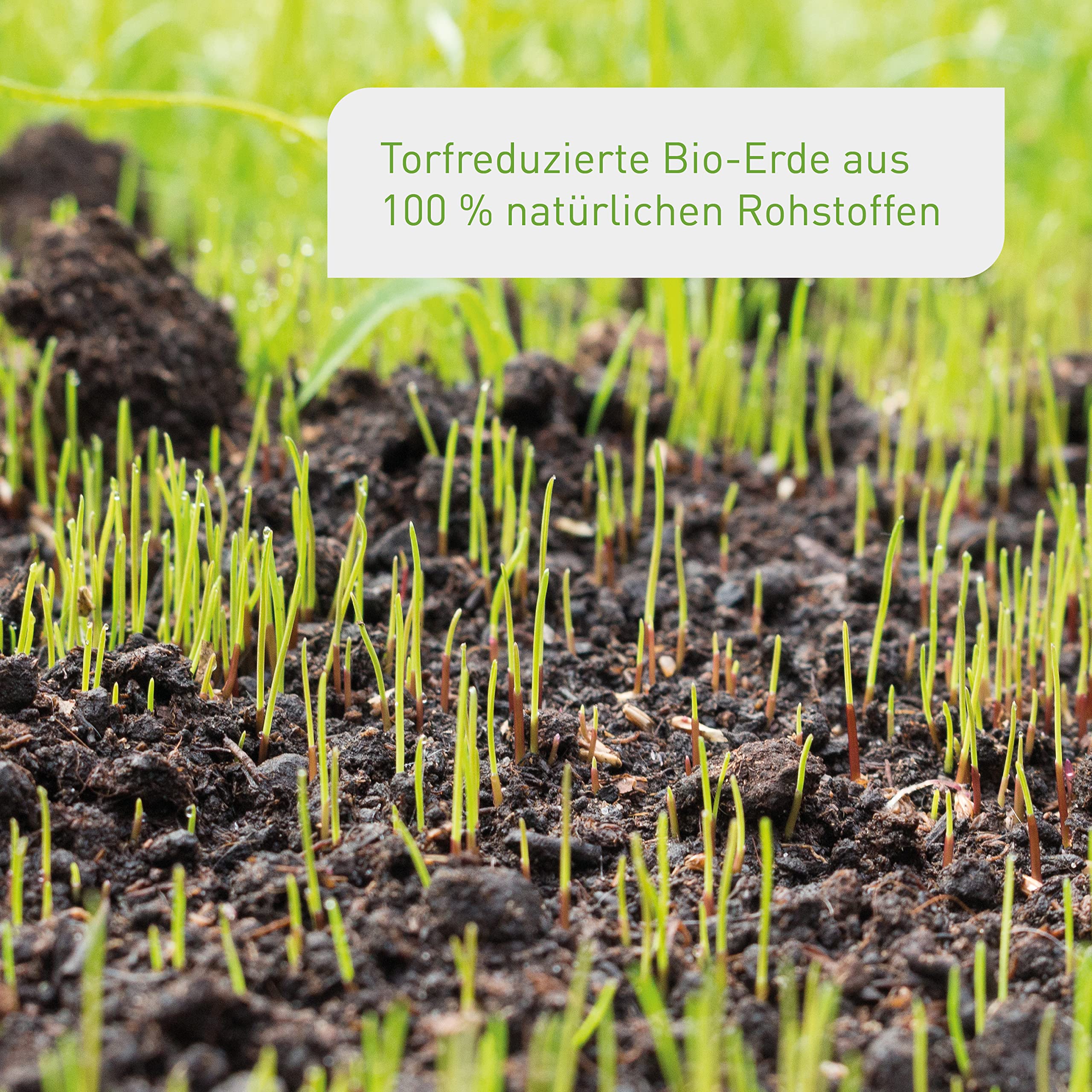 Plantura Bio-Rasenerde, torfreduziert & vorgedüngt, zur Neuanlage & Pflege, 80 L