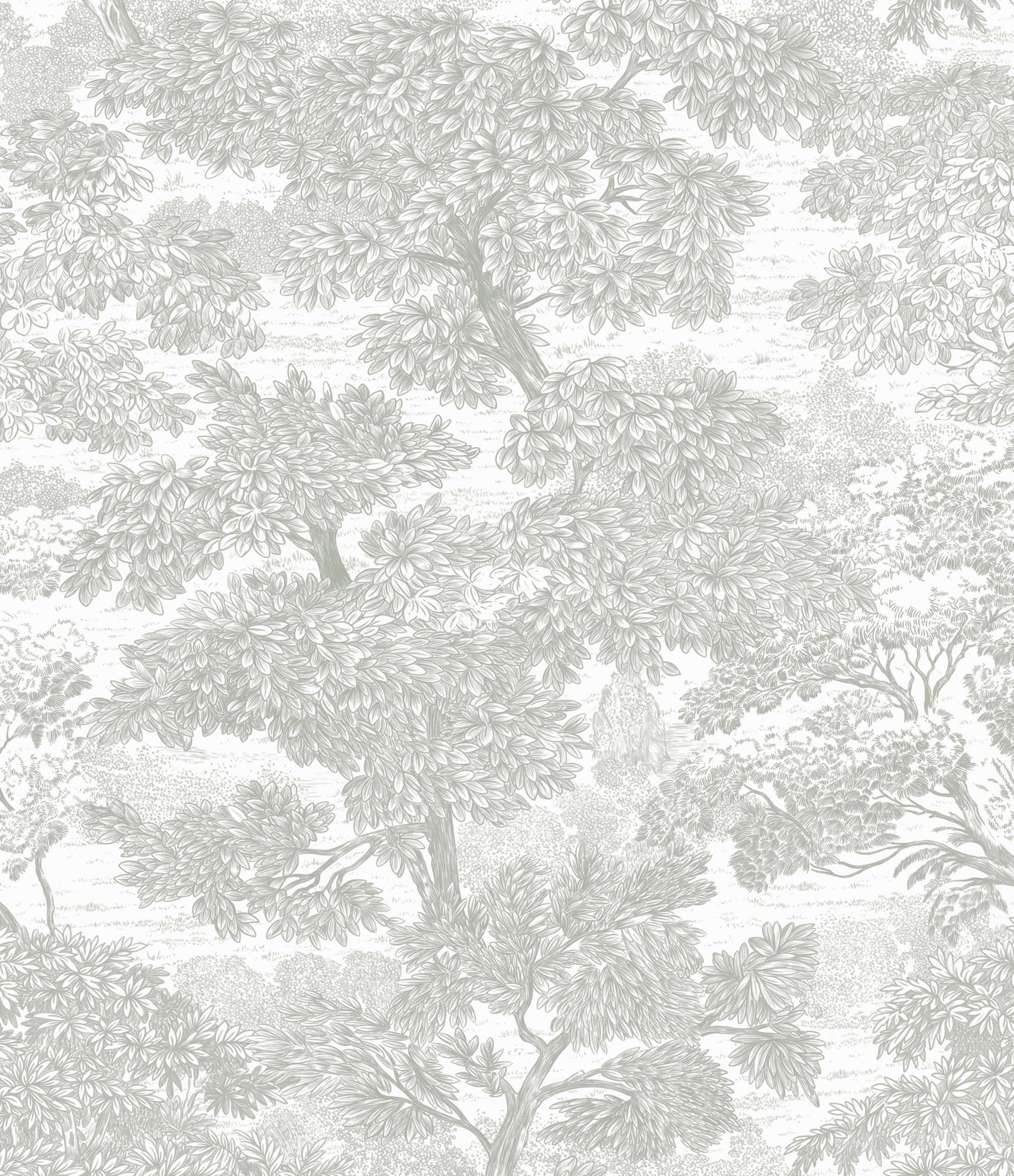 Photo 1 of Safiyya Peel and Stick Wallpaper Tree Contact Paper 393" x 17.3" Grey Wall Paper Modern Forest Self Adhesive Removable Wallpaper for Bedroom Bathroom Vinyl Rolls