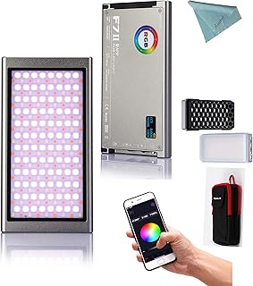 Falcon Eyes F7 II RGB 12W Led Video Light CRI 96+ 2500K-9000K Support APP Control,HSI/RGB/LEE/Rosco Mode and Magnet Adsorbing (F7 Mark II)