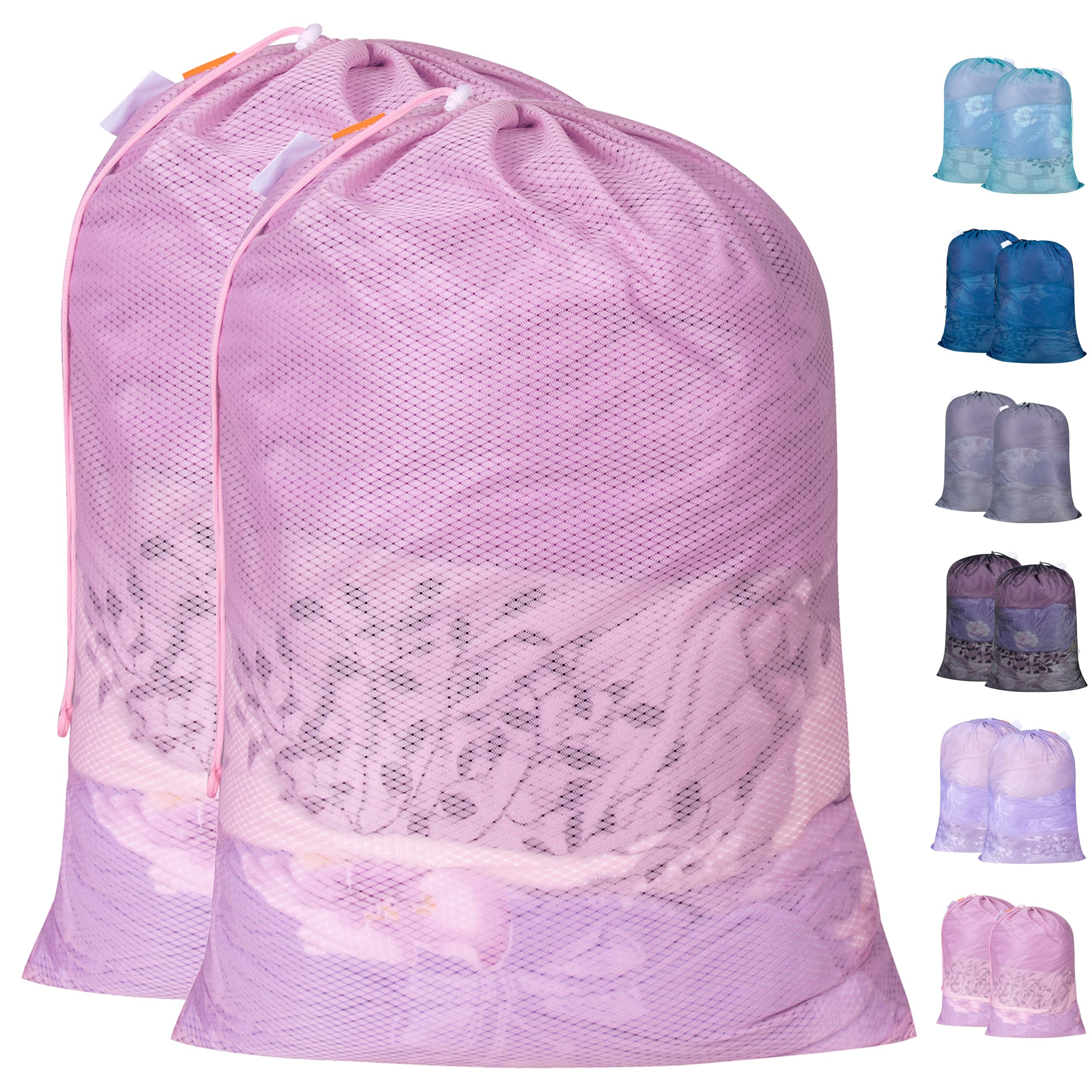 Bolsa de lavandería lavable grande con malla resistente y etiqueta Polecasa para ropa sucia de viaje